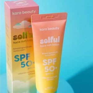 Kara Beauty Solful Face Sun Lotion SPF 50+ - Pink and Orange